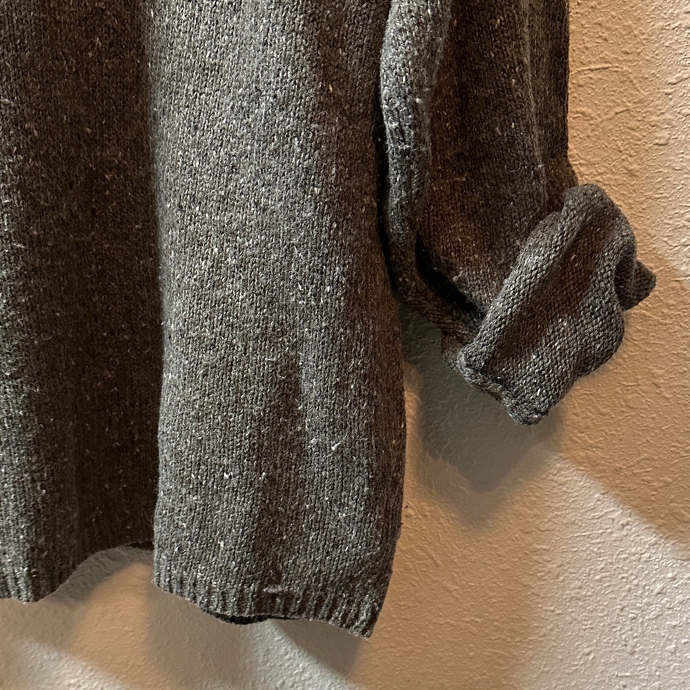 Eddie Bauer Wool blend Hand knit & embroidered full zip sweater Woman’s XL - Picture 7 of 12